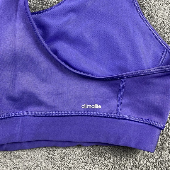 Adidas Techfit Sportsbra Womens Large Purple Activewear Sporty - Picture 8 of 10